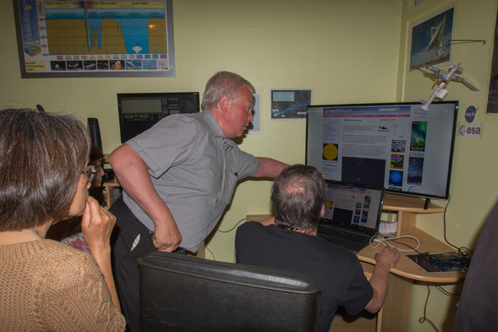 Radioastronomie et observation solaire à Cointe (juin 1)